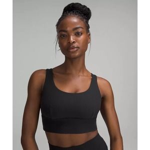 lululemon Align Black Ribbed Bra Light Support C/D Cup Size 14